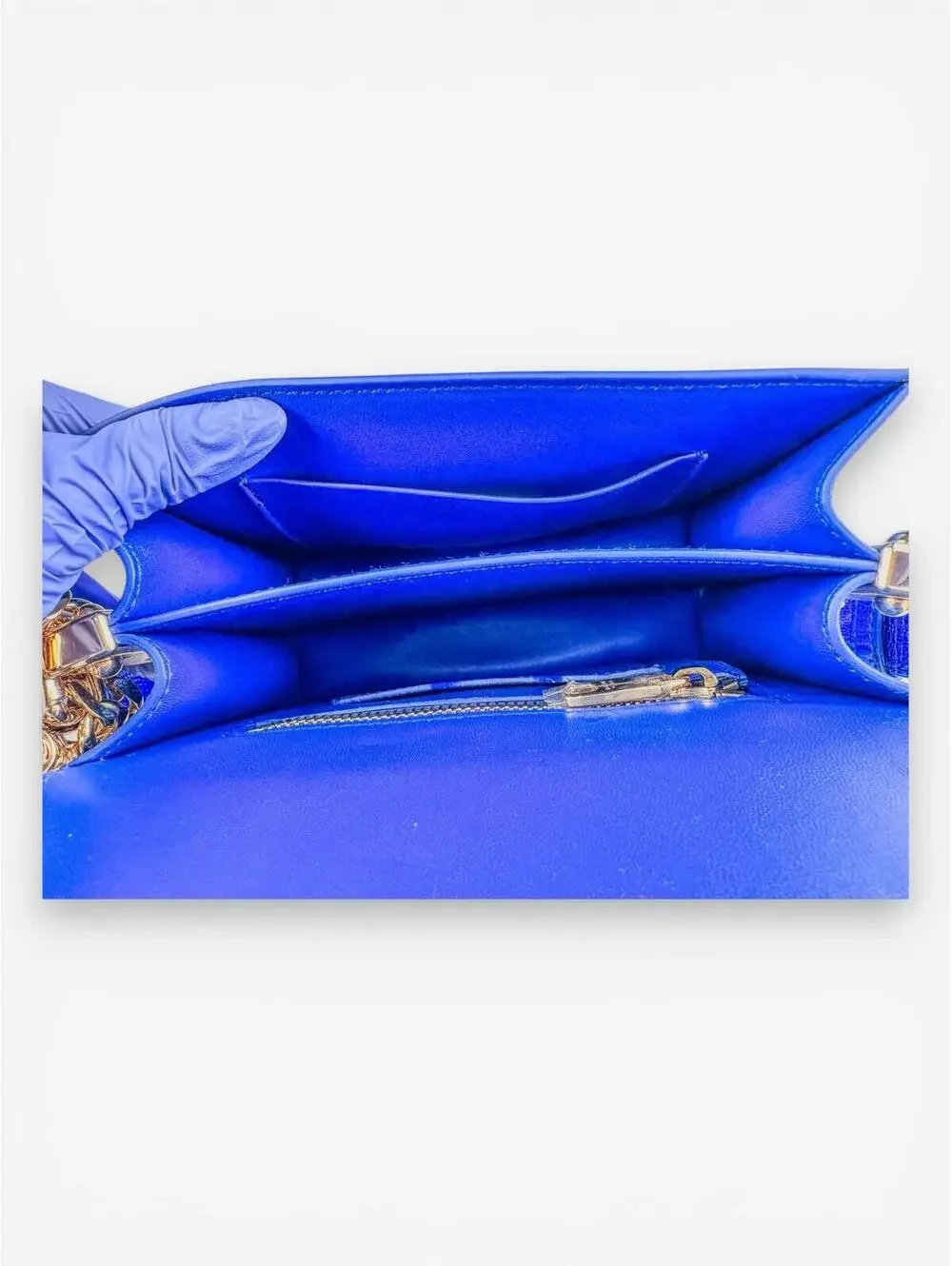Dolce & Gabbana Bella Metallic Foiled Leather Shoulder Crossbody Bag Rare | NWT - Picture 8 of 9